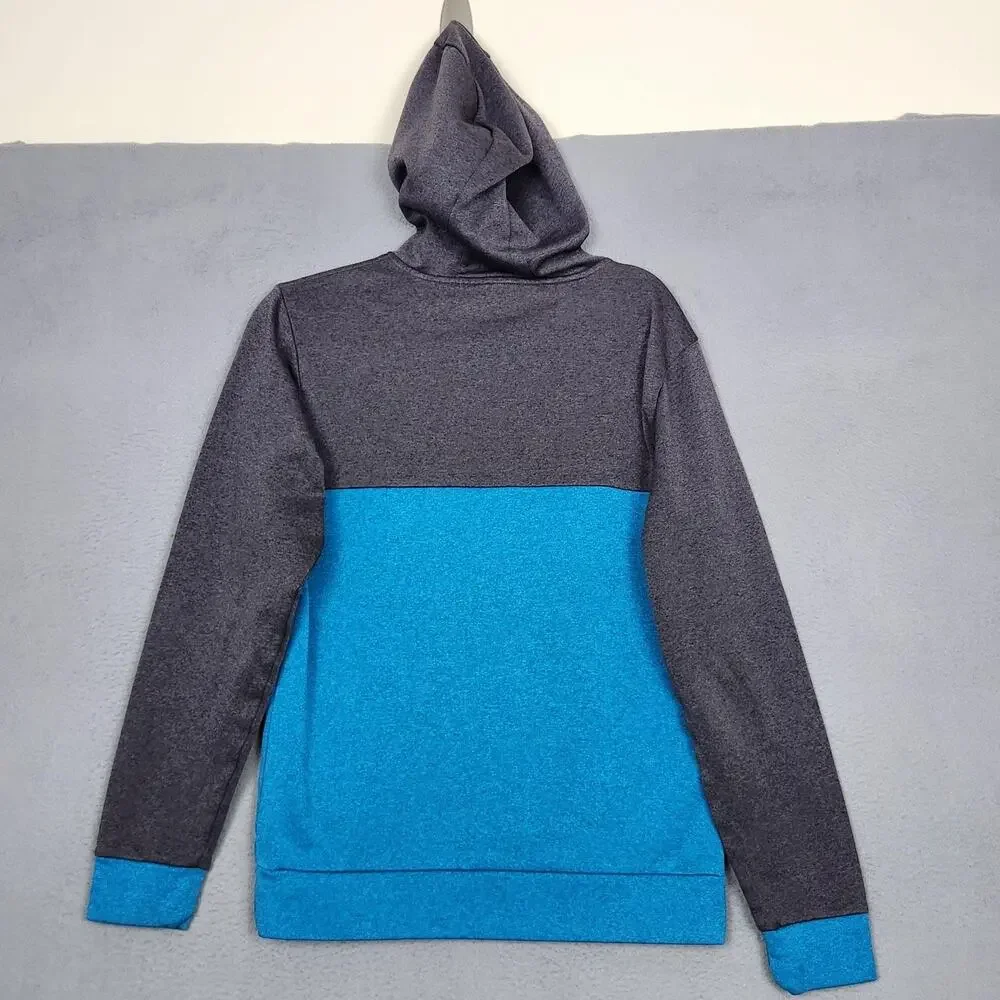 The North Face Surgent Hoodie Mens Small Blue Gray Pullover Fleece A2V4M